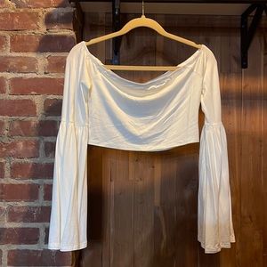 Tobi off the shoulder crop top